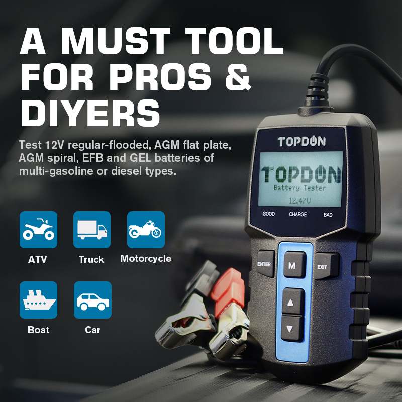 TOPDON BT100 12V Tester batter - Topdon Tc001 Thermal Camera recensione e prezzo