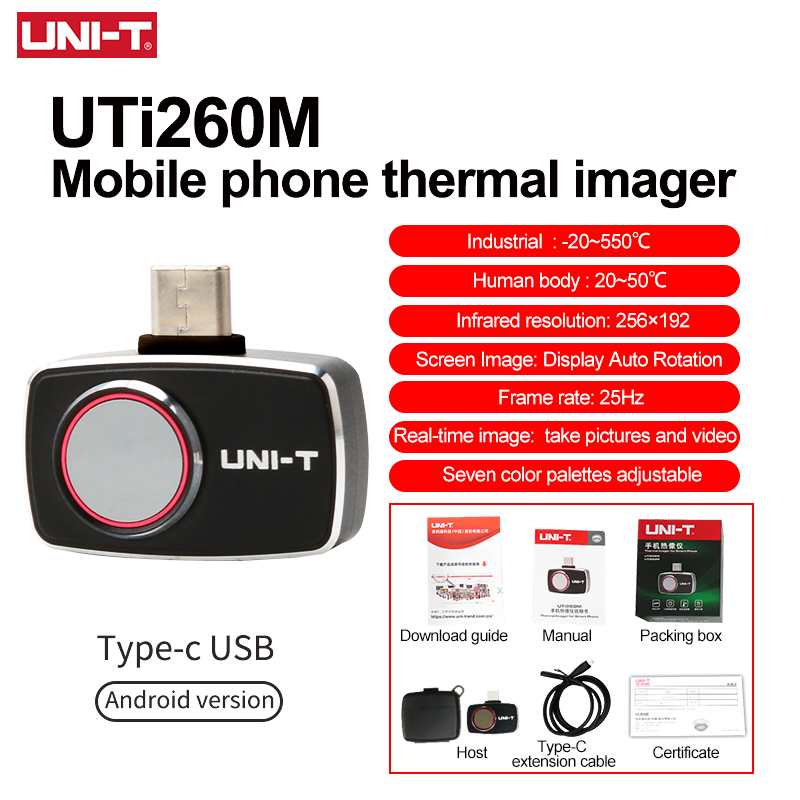 Termocamera UNI-T per cellular - Thermal Imaging Camera 256X192 recensione e prezzo