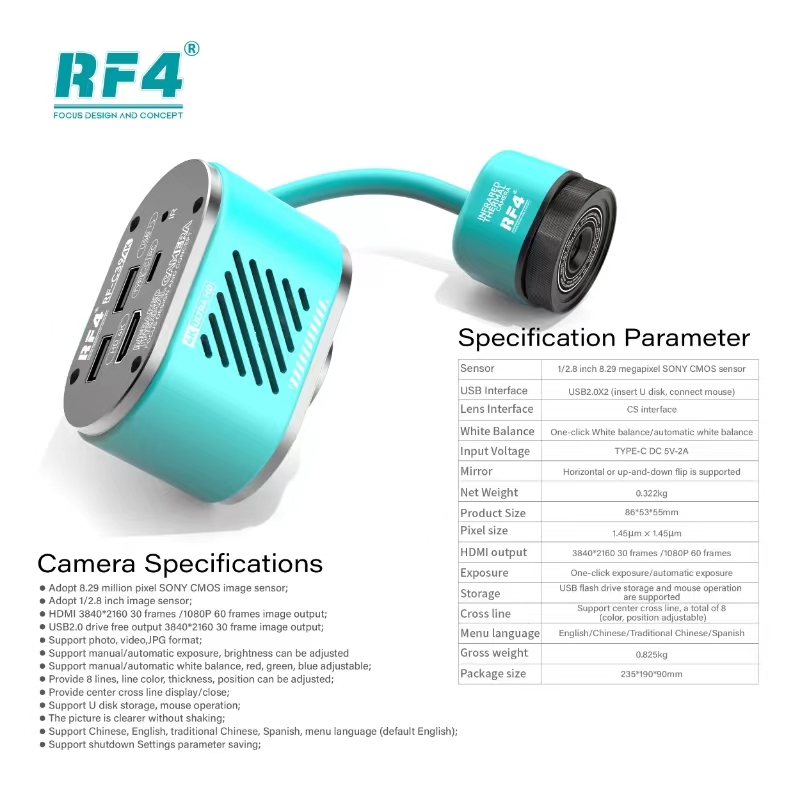 RF4 HD 4K Tester di cortocircu - Pcb Short Circuit Thermal Diagnostics recensione e prezzo